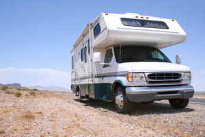 Motorhome RV in Desert